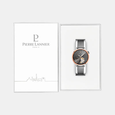 Esperance Women Automatic Grey Dial Analog Mesh Watch 147K939