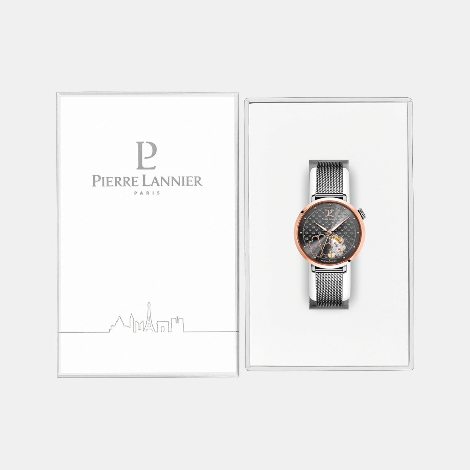 Esperance Women Automatic Grey Dial Analog Mesh Watch 147K939