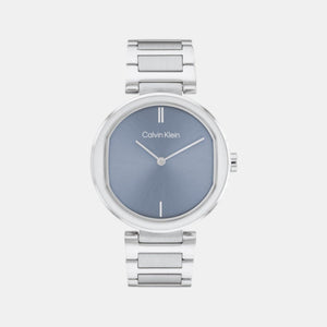 Ck Sensation Women Quartz Blue Dial Analog Stainless Steel Watch 25200250