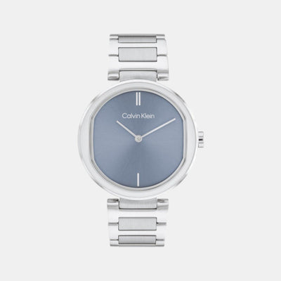 Ck Sensation Women Quartz Blue Dial Analog Stainless Steel Watch 25200250