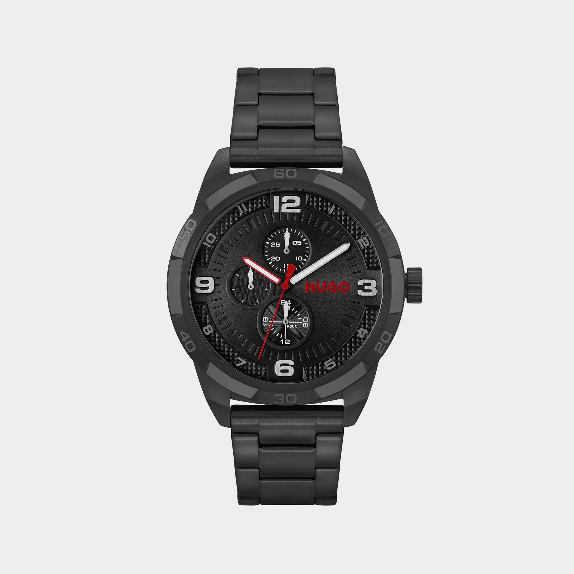 Grip Men Quartz Black Dial Chronograph Stainless Steel Watch 1530279