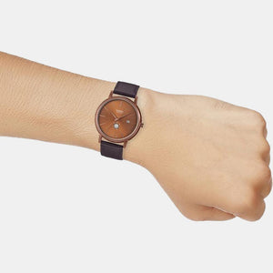 Enticer Men Quartz Brown Dial Analog Leather Watch A2054