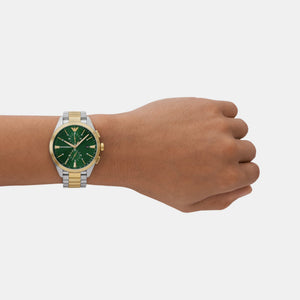 Claudio Men Quartz Green Dial Chronograph Stainless Steel Watch AR11511