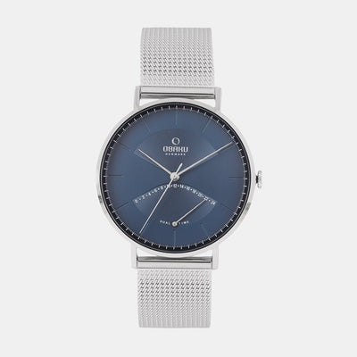 Elm Cyan Men Quartz Blue Dial Analog Stainless Steel Watch V213GUCLMC