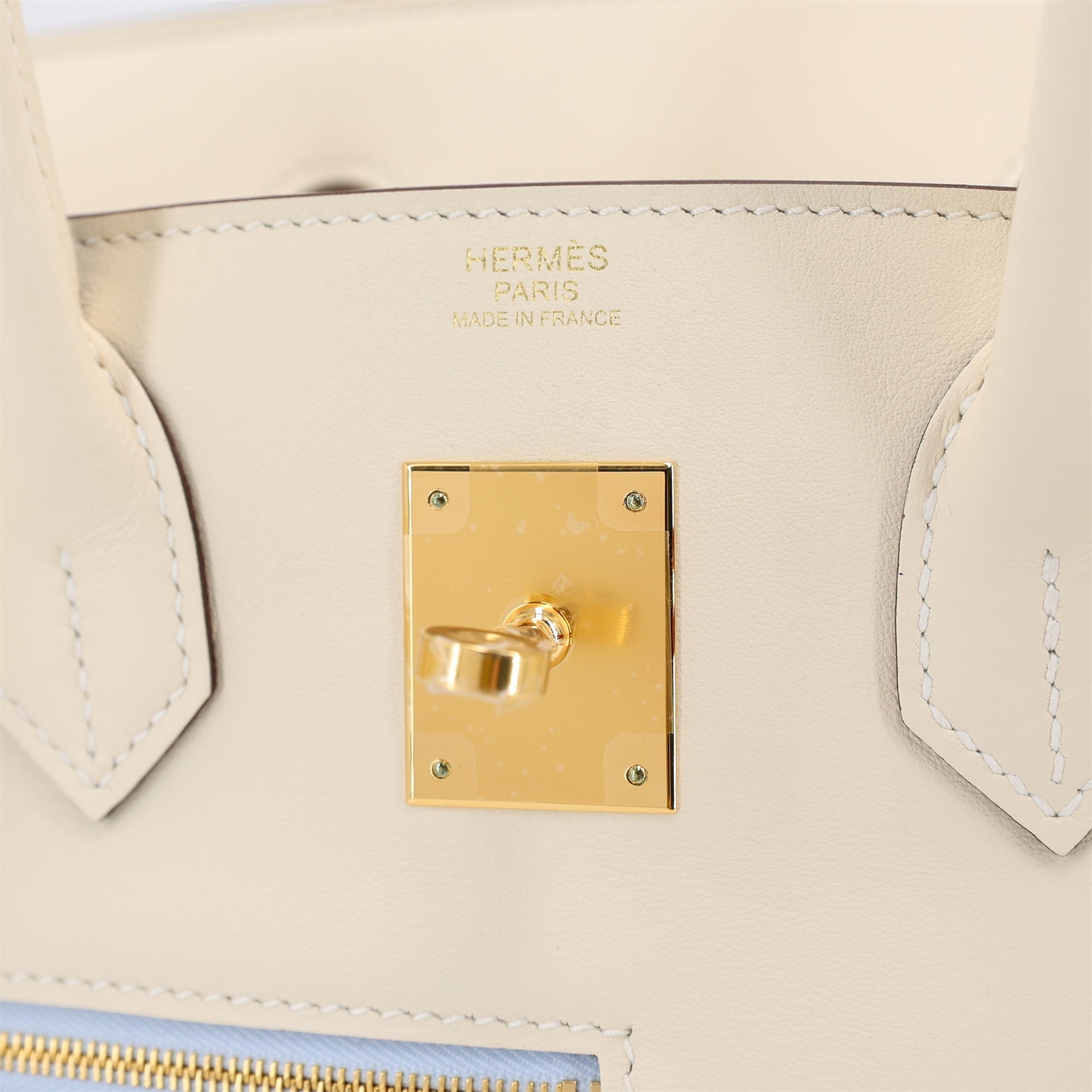 HERMÈS Limited Edition Birkin 30 Colormatic Cuivre (6C) Chai (0M) Nata (I2) Swift Gold