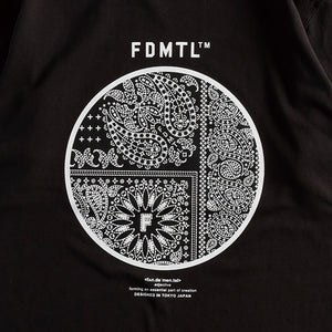 FDMTL | PRINTED PAISLEY TEE SUMI  { BLACK