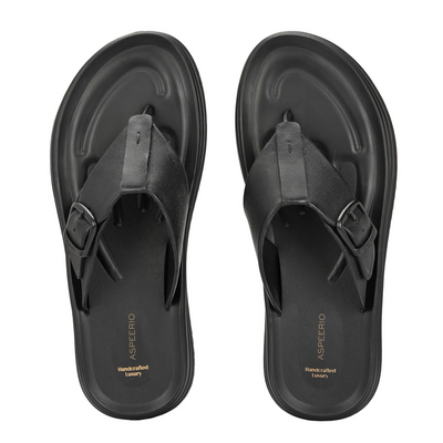 Comet Leather Slippers by Aspeerio
