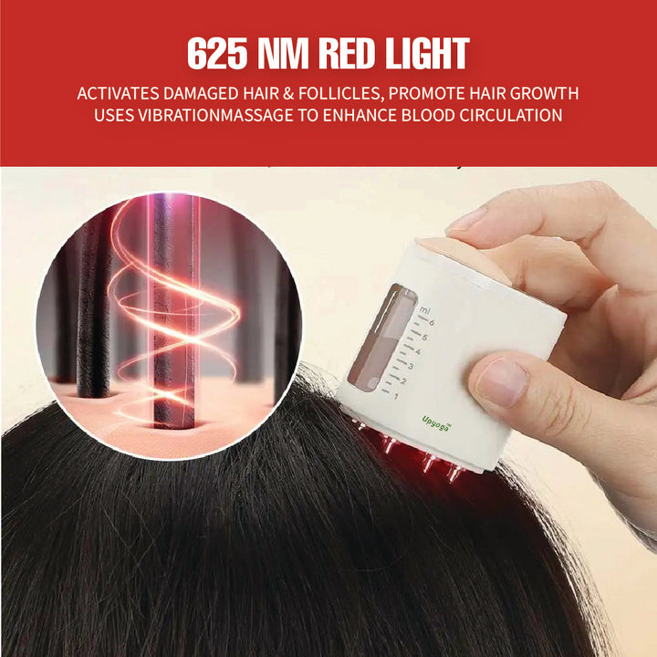 Upyogaa Red Light Therapy Electric Scalp Massager & Hair Oil Applicator | 1 Year Warranty