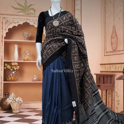 Patli Symbolic Odisha Ikat Sambalpuri Pure Cotton Saree