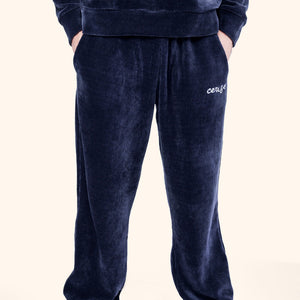 CERISE BREEZY CORD PANTS - NAVY BLUE