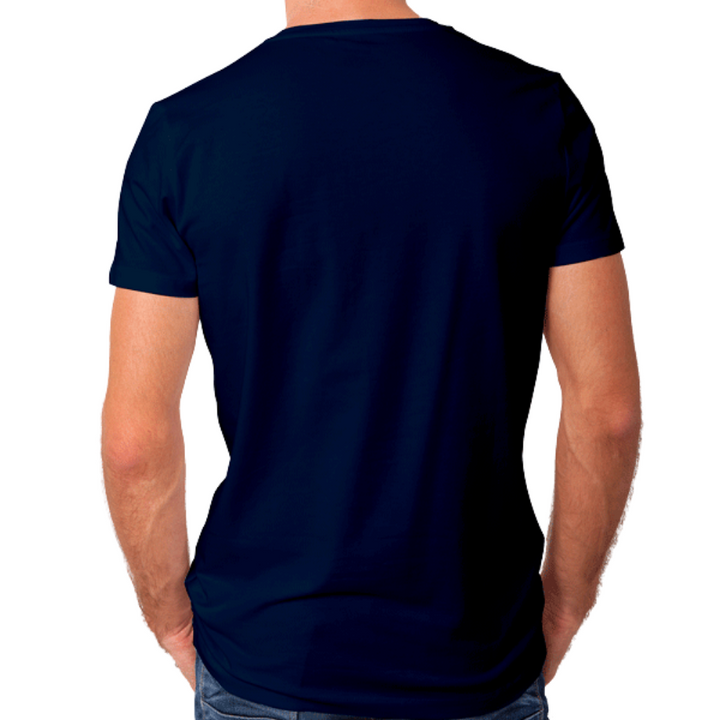 Half Sleeves 180 GSM T-Shirts for Men Cotton (Navy Blue)