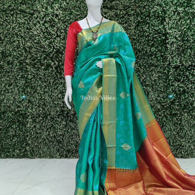 Light Green Pure Kanjivaram Silk Saree