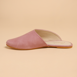 Cradle Pink Leather Mules