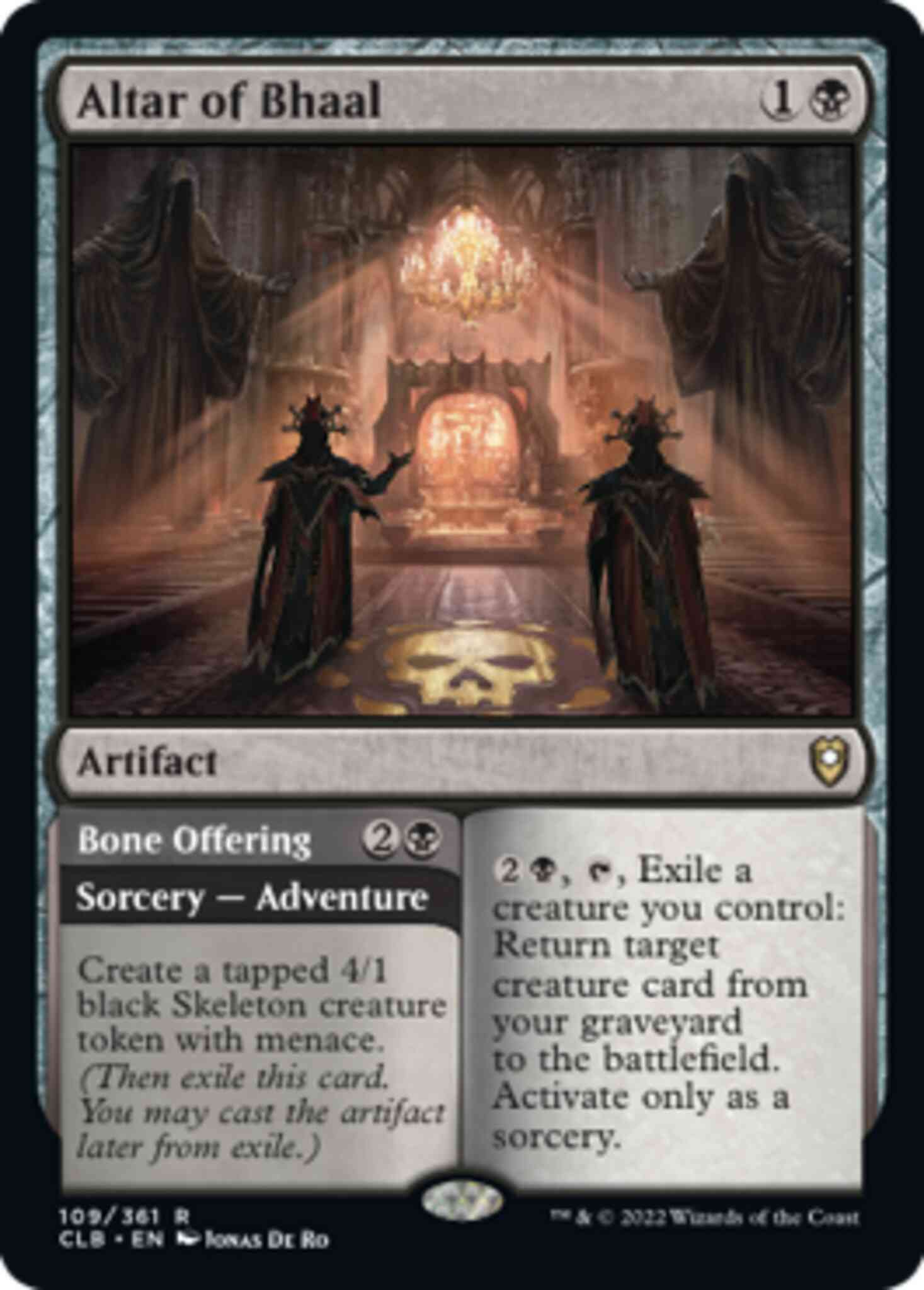 Altar of Bhaal // Bone Offering [109] [Commander Legends: Battle for Baldur's Gate] [Non-Foil]