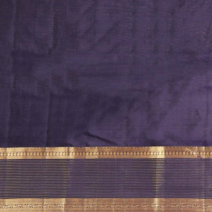 Green butta vasundhara elite silk saree with contrast zari striped border & striped, zari buttas zari design pallu