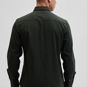 Olive Slim Fit Shirt