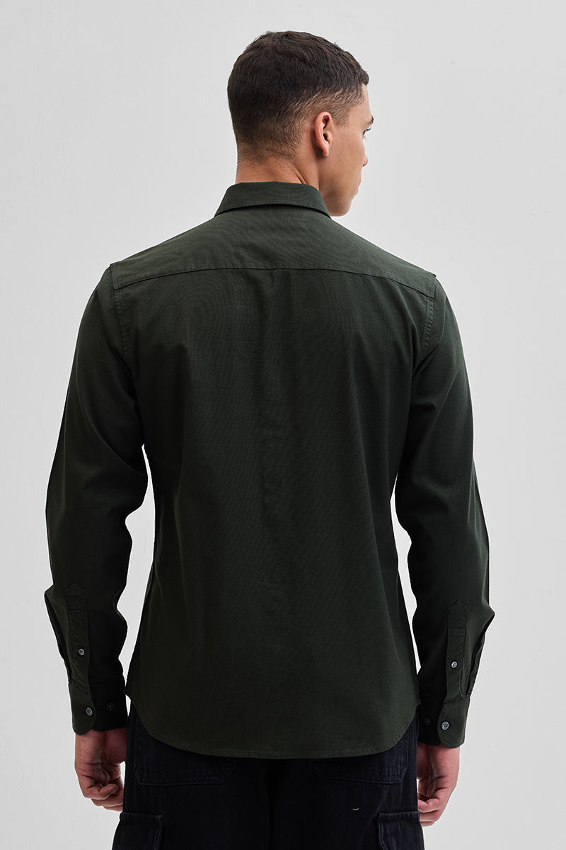 Olive Slim Fit Shirt
