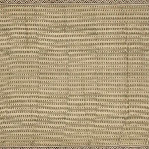 Green Handloom Chanderi Cotton Saree With Printed Motifs