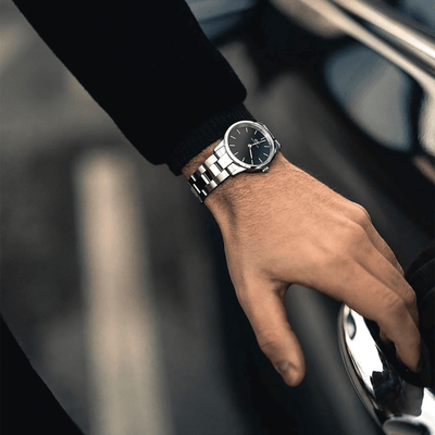 Iconic Link Black & Sliver