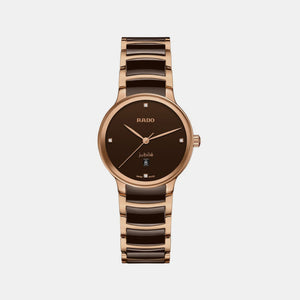 Centrix Women Quartz Brown Dial Chronograph Ceramic Watch R30024712