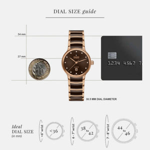 Centrix Unisex Automatic Brown Dial Analog Stainless Steel Watch R30019732