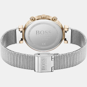 Flawless Women Quartz Silver Dial Analog Stainless Steel Watch 1502551
