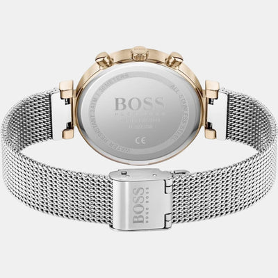 Flawless Women Quartz Silver Dial Analog Stainless Steel Watch 1502551