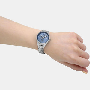 Grand Course Women Quartz Blue Dial Analog Stainless Steel Watch 1502583