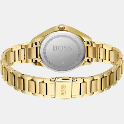 Grand Course Women Quartz Gold Dial Chronograph Stainless Steel Watch 1502584