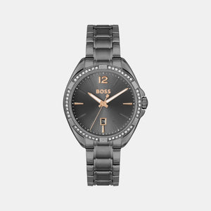 Felina Women Quartz Grey Dial Analog Stainless Steel Watch 1502620
