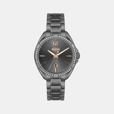 Felina Women Quartz Grey Dial Analog Stainless Steel Watch 1502620