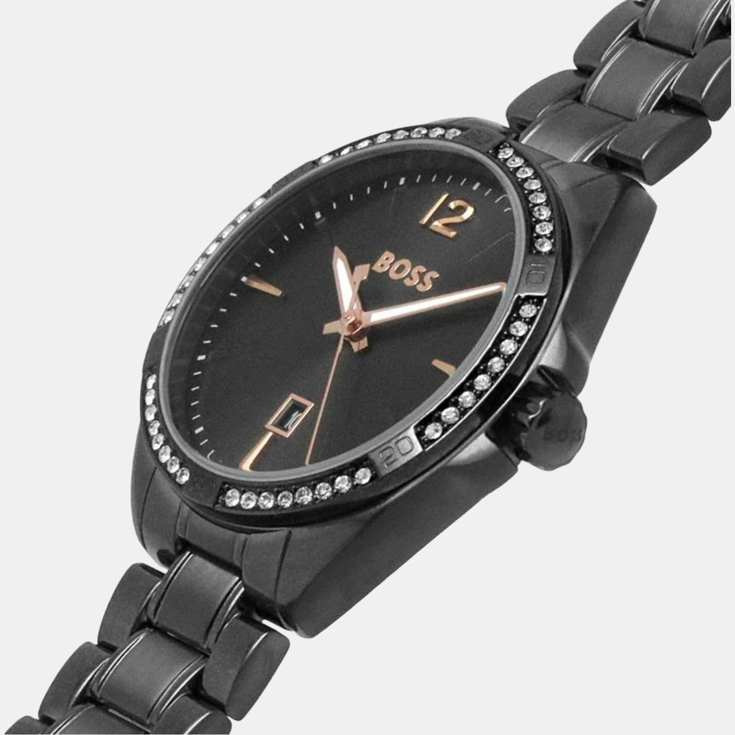 Felina Women Quartz Grey Dial Analog Stainless Steel Watch 1502620