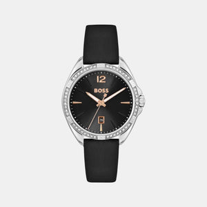 Felina Women Quartz Black Dial Analog Leather Watch 1502624