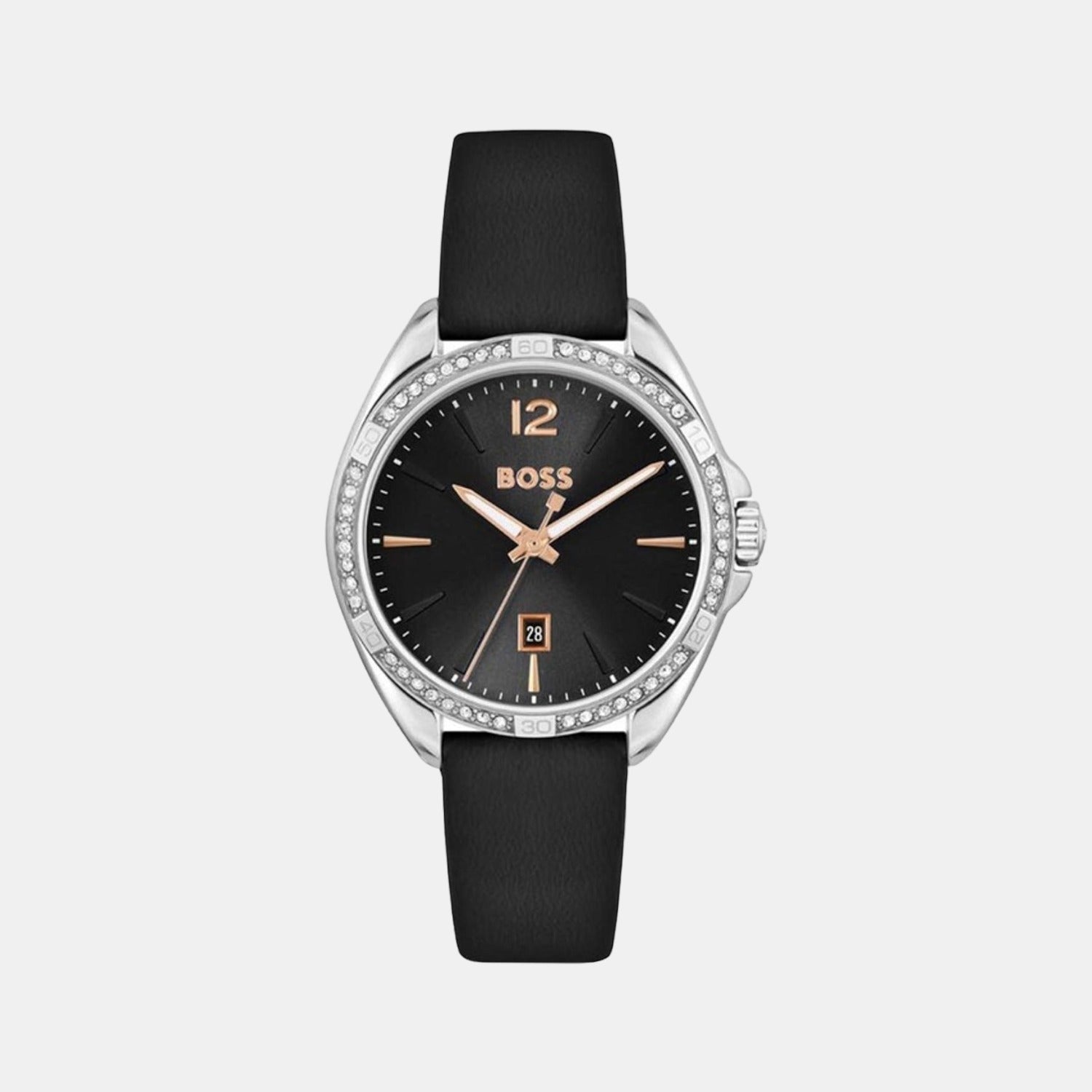 Felina Women Quartz Black Dial Analog Leather Watch 1502624
