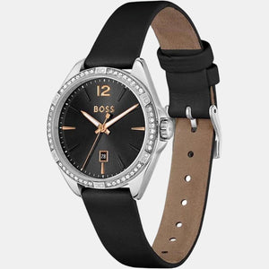 Felina Women Quartz Black Dial Analog Leather Watch 1502624