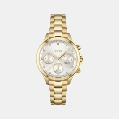 Hera Men Quartz White Dial Chronograph Stainless Steel Watch 1502628