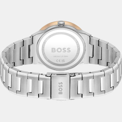 Breath Women Quartz Silver Dial Analog Stainless Steel Watch 1502646