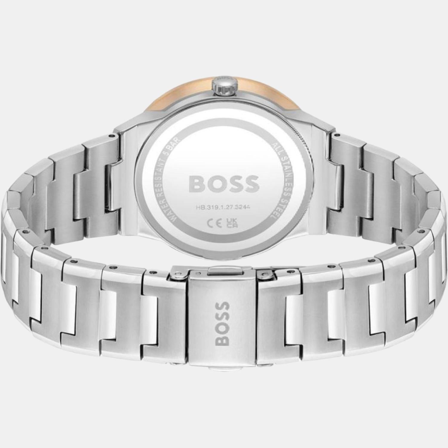 Breath Women Quartz Silver Dial Analog Stainless Steel Watch 1502646