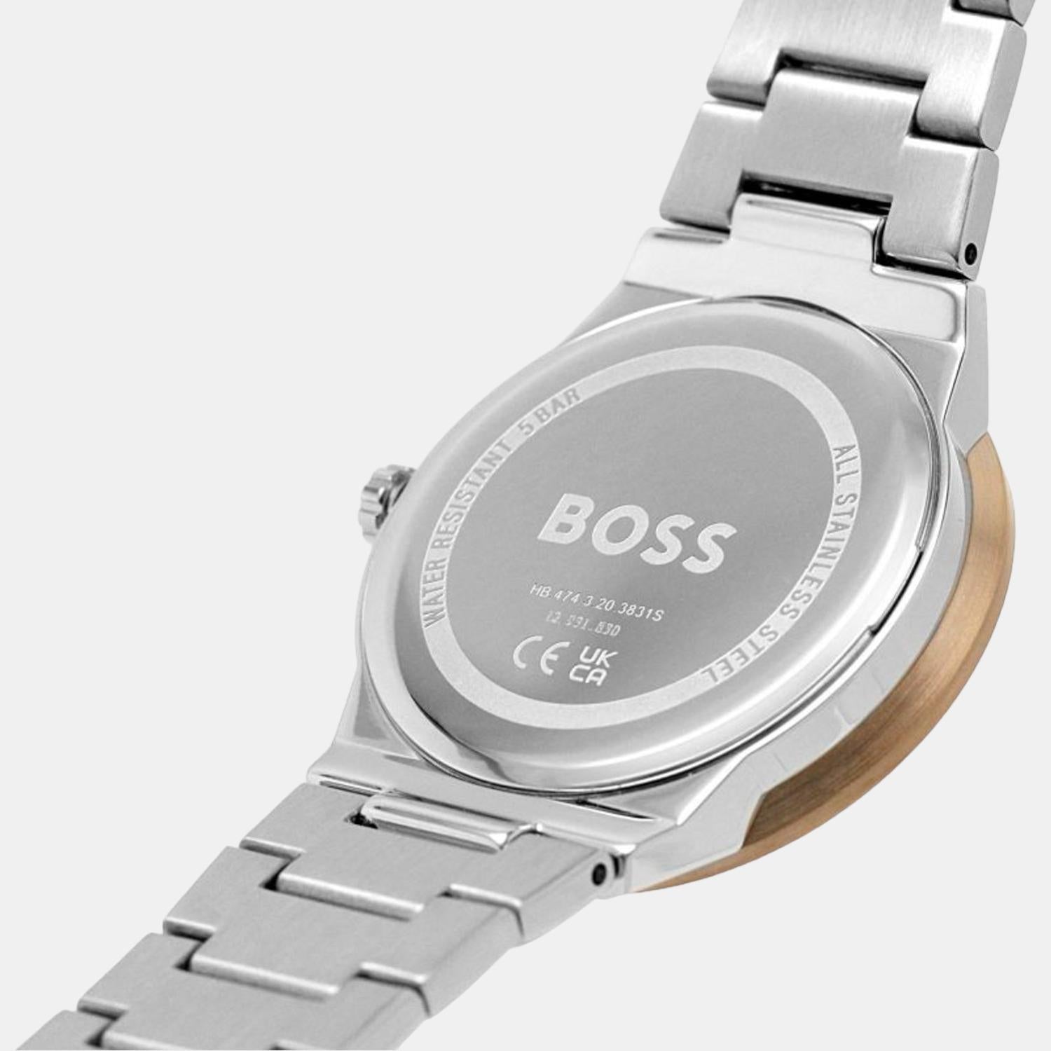Breath Women Quartz Silver Dial Analog Stainless Steel Watch 1502646