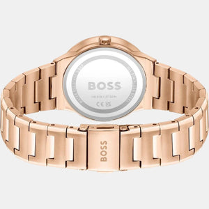 Breath Women Quartz Brown Dial Analog Stainless Steel Watch 1502651