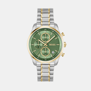 Grand Tour Women Quartz Green Dial Chronograph Stainless Steel Watch 1502766