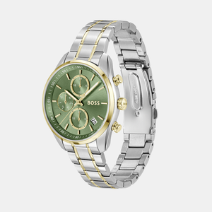 Grand Tour Women Quartz Green Dial Chronograph Stainless Steel Watch 1502766