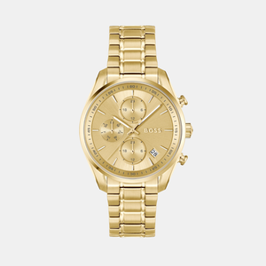 Grand Tour Women Quartz Gold Dial Chronograph Stainless Steel Watch 1502768