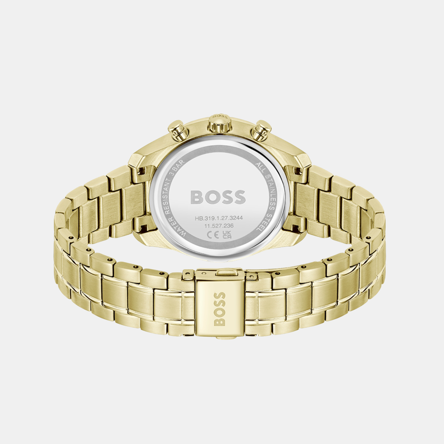 Grand Tour Women Quartz Gold Dial Chronograph Stainless Steel Watch 1502768