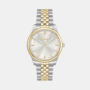 Graceful Women Quartz Silver Mother Of Pearl Dial Analog Stainless Steel Watch 1502779