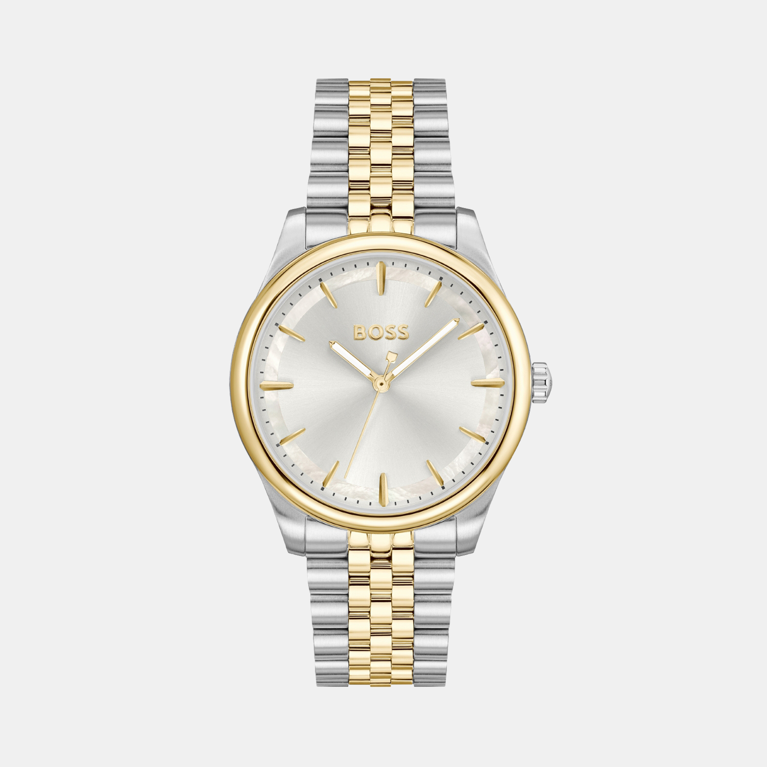 Graceful Women Quartz Silver Mother Of Pearl Dial Analog Stainless Steel Watch 1502779