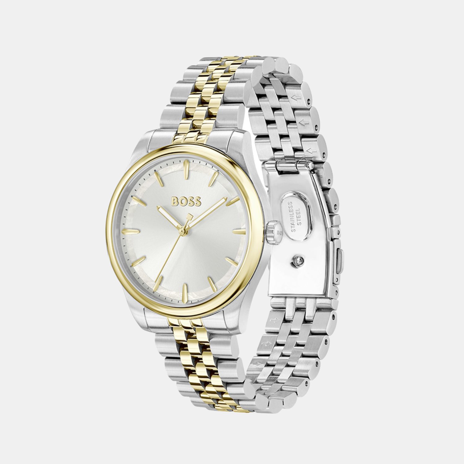 Graceful Women Quartz Silver Mother Of Pearl Dial Analog Stainless Steel Watch 1502779