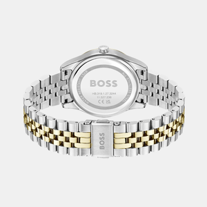 Graceful Women Quartz Silver Mother Of Pearl Dial Analog Stainless Steel Watch 1502779