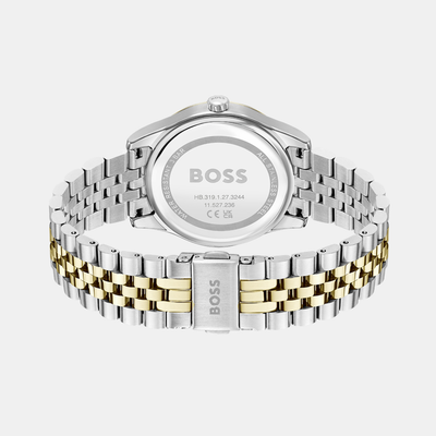 Graceful Women Quartz Silver Mother Of Pearl Dial Analog Stainless Steel Watch 1502779