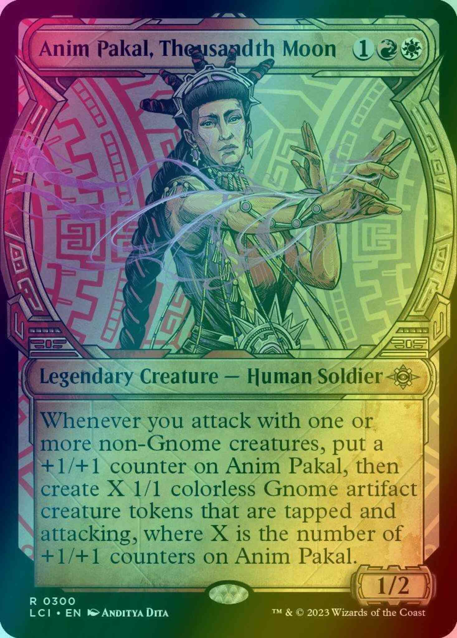 Anim Pakal, Thousandth Moon [300] [Legends of Ixalan Showcase] [The Lost Caverns of Ixalan] [Foil]